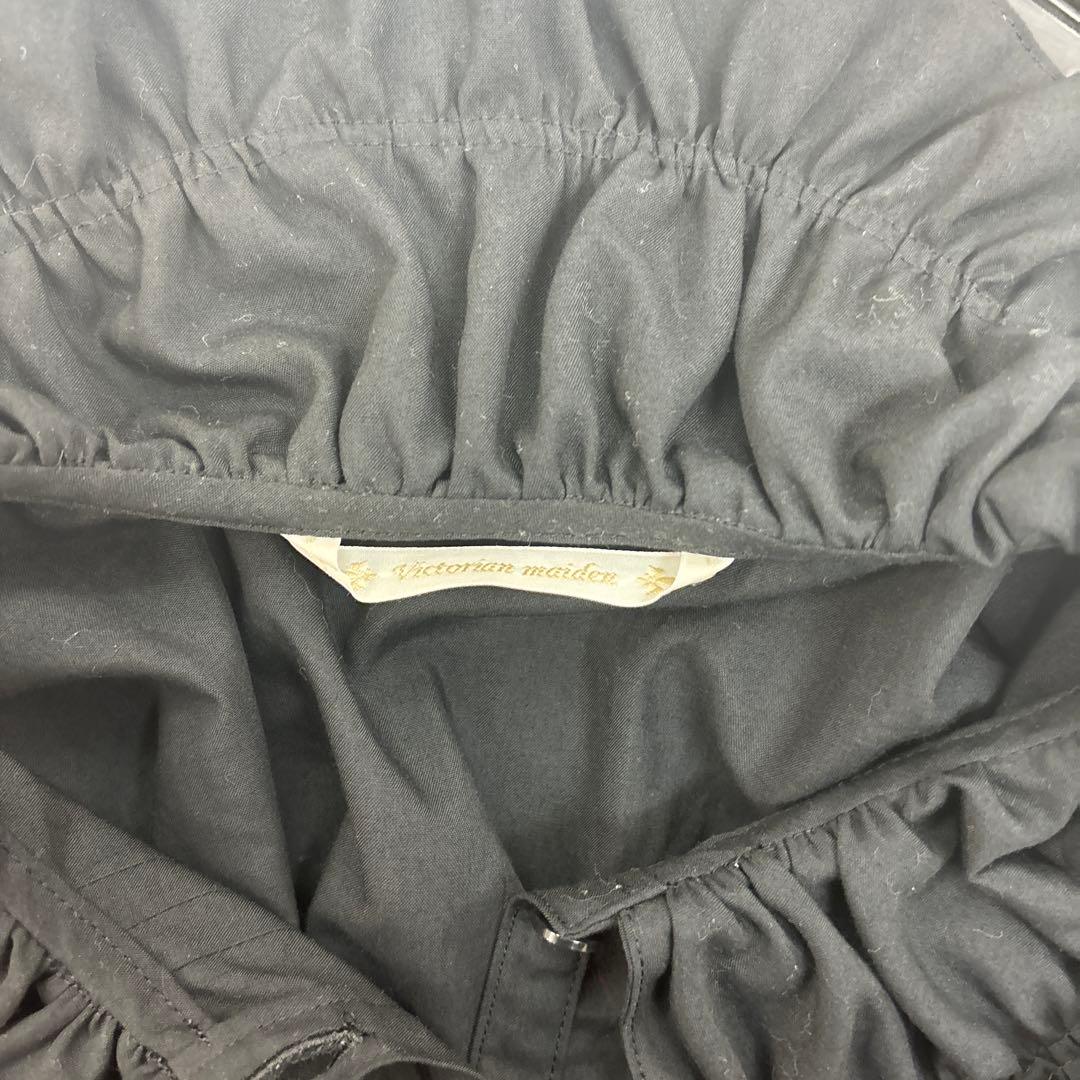 ヴィクトリアンメイデン　ブラウス　フリル　ブラック　黒　ロリィタ