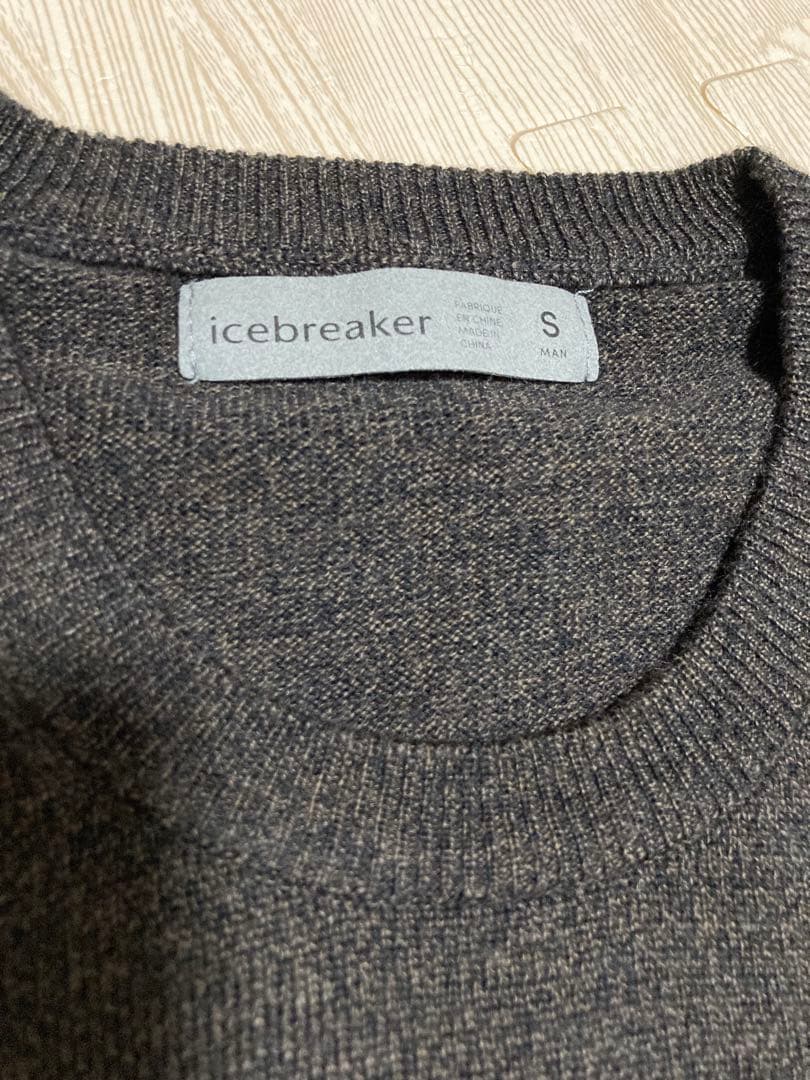 icebreaker メリノウール クルーネック ニット S