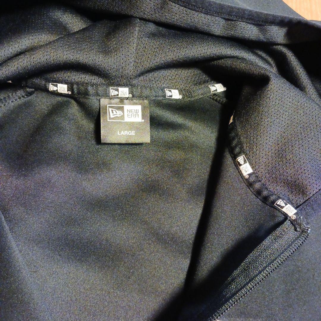 【ニューエラ 】美品 セットアップ ジャージ上下 ロゴプリント ブラック L　黒