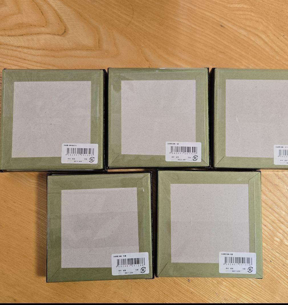 【未使用】サザエさん展 アニメ55周年特別企画限定 九谷焼　豆皿5枚セット