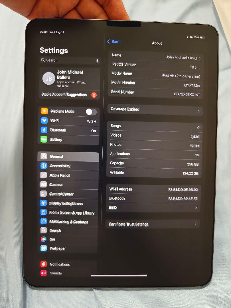 Apple iPad Air (第4世代) 256GB スペースグレー