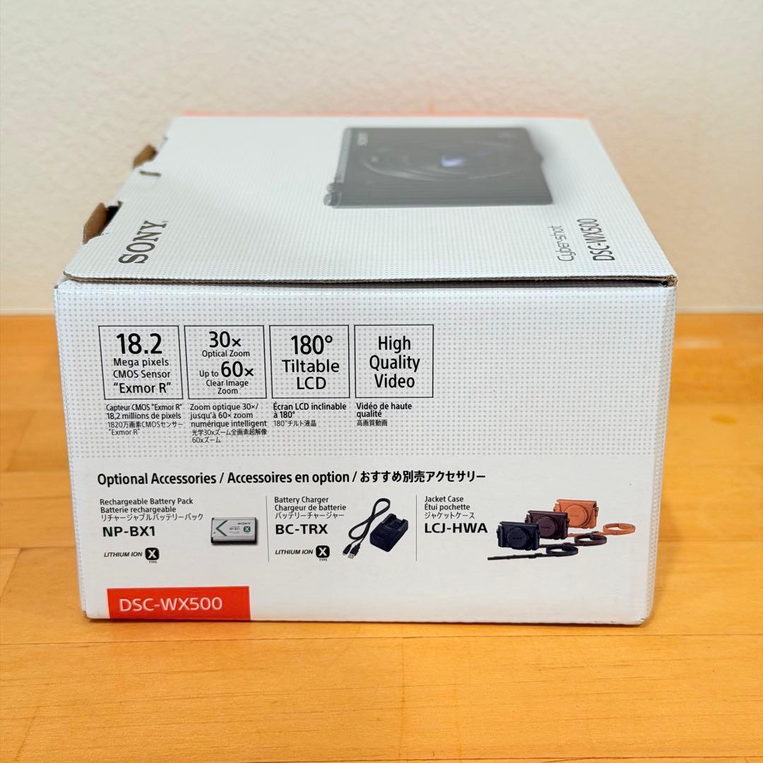 SONY DSC-WX500 サイバーショット　ソニー　レッド　デジカメ