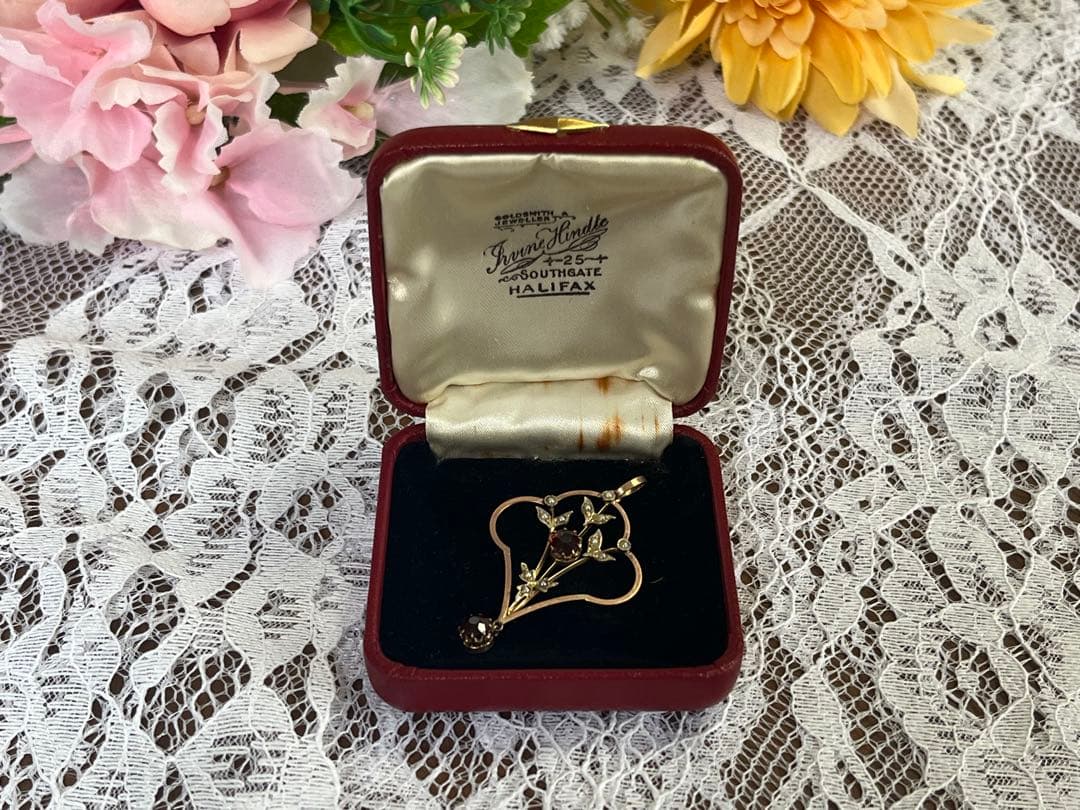 【現品限り】英国 アンティーク ジュエリーボックス Irvine Hindle