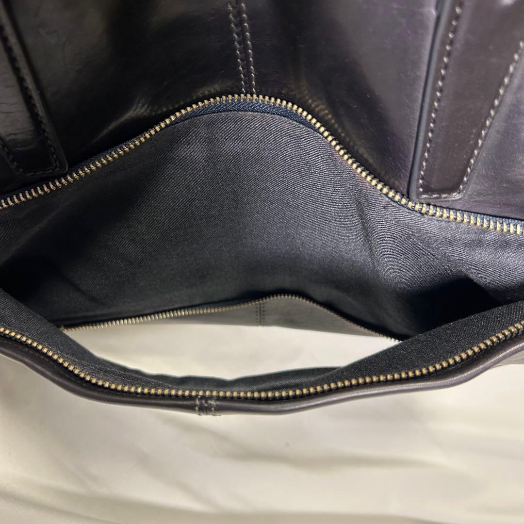 【希少】ACUNEO アクネオ ビジネスバッグ 2層式 2wayオールレザー 黒