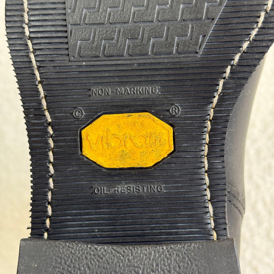 【Chippewa 白タグ】ショートエンジニアブーツ 黒 10E 28cm