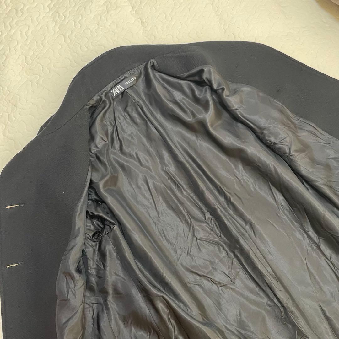 完売品　ZARA ウールブレンドハイネックコートロングコート　ウール　Sサイズ