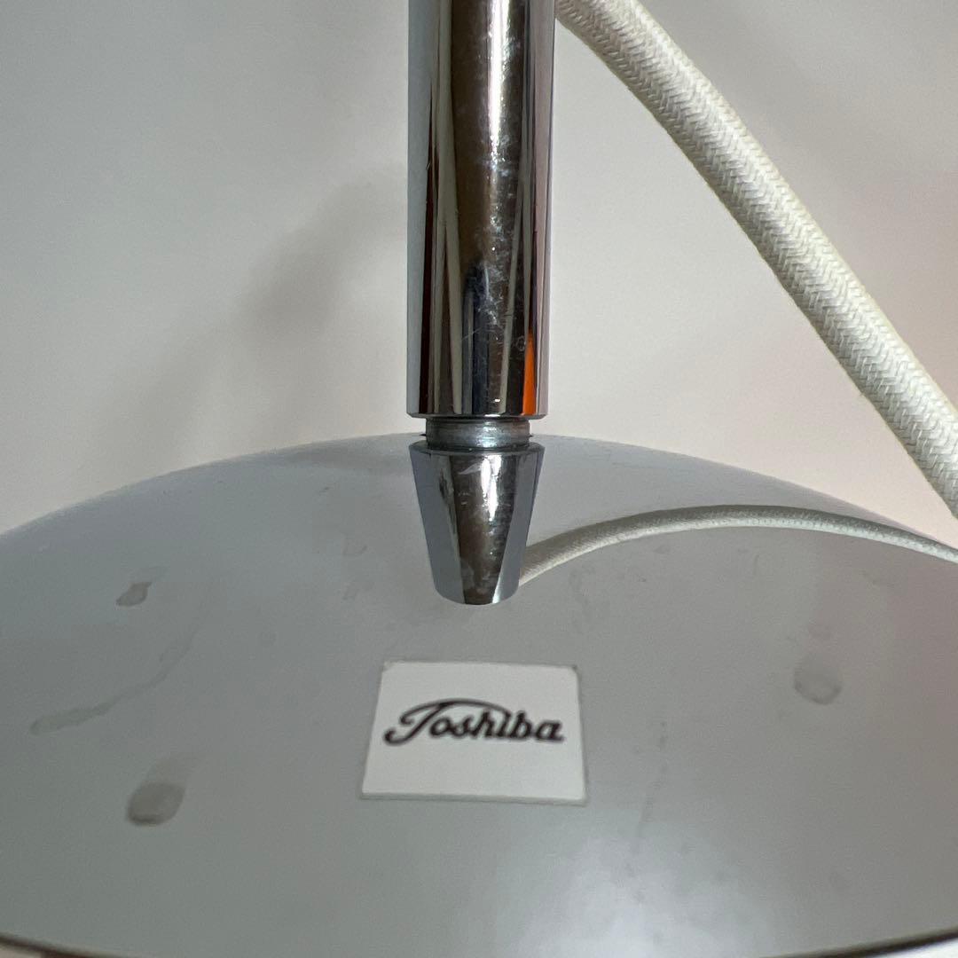 レトロ照明　東芝電球ペンダントライト　オレンジ球体　未使用　昭和　プラスチック