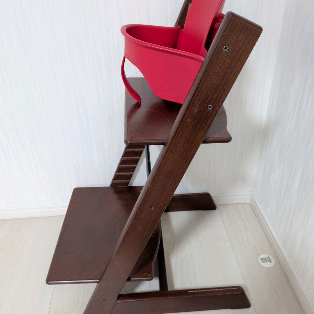 ストッケ　トリップトラップ　ベビーチェア　ウォールナット　ベビーセットV3