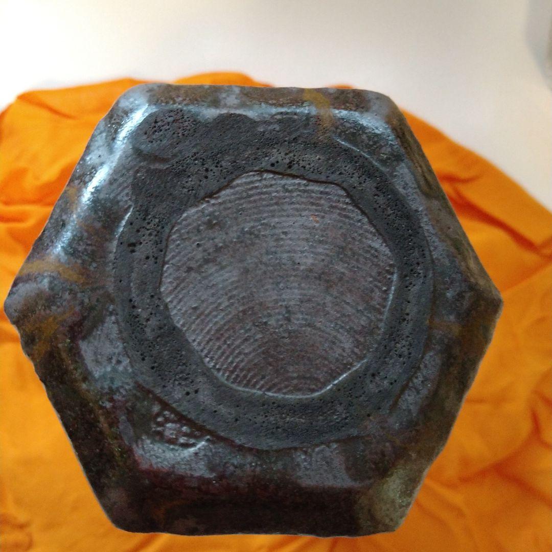 花入　鼎窯(かなえがま) 三代目　加藤春鼎作 瀬戸焼