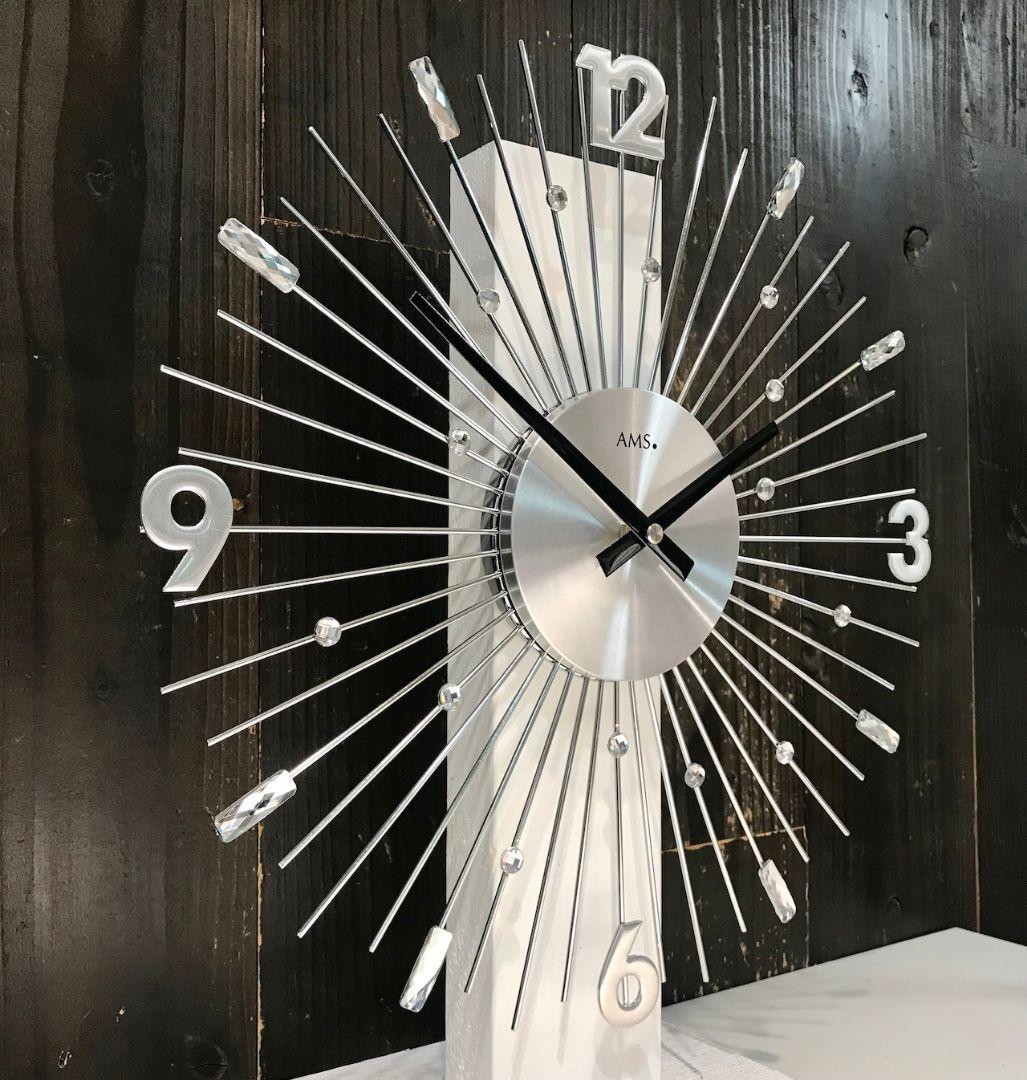 壁掛け時計 掛け時計 輸入時計 シルバー おしゃれ 輸入インテリア ドイツ