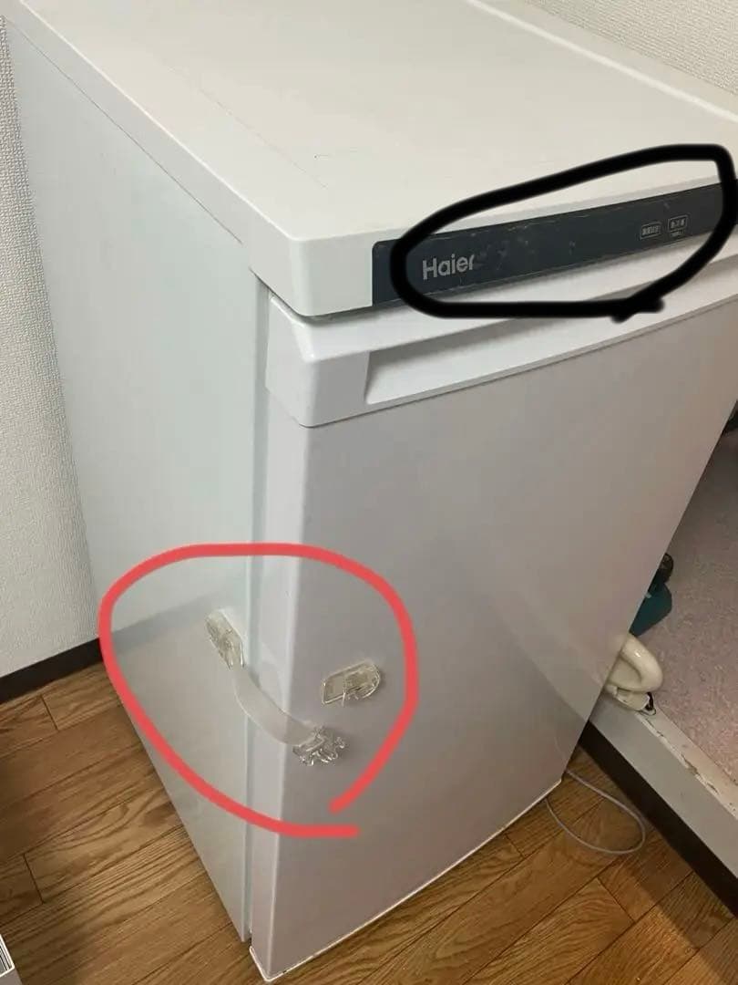 送料込 Haier 2022年製 1ドア冷凍庫 右開き JF-NU102C