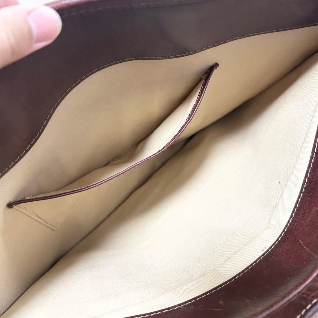 美品　インディード　ビジネスバック　BORSA ボルサ　ブリーフケース　レザー