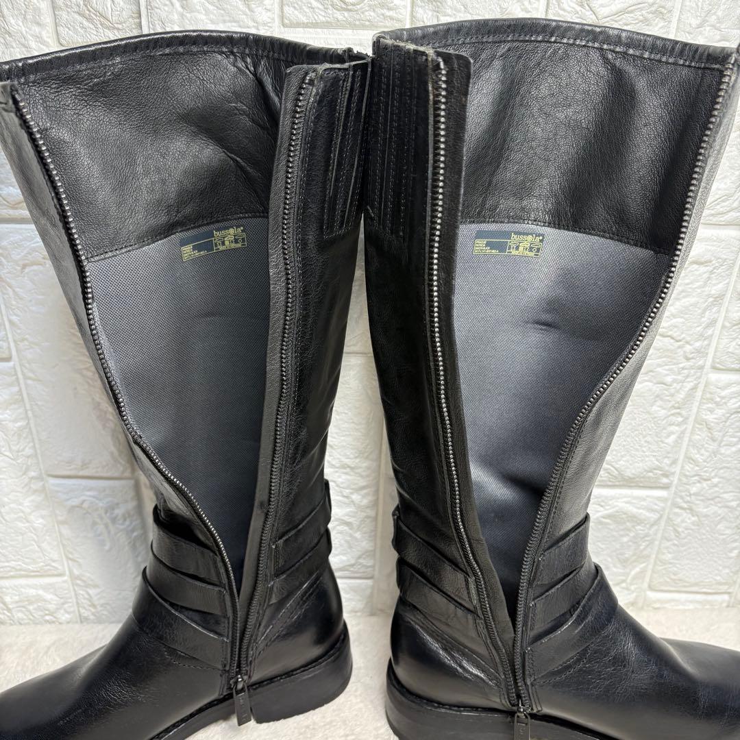 【未使用級】 bussola ロングブーツ エンジニア レザー 24.5