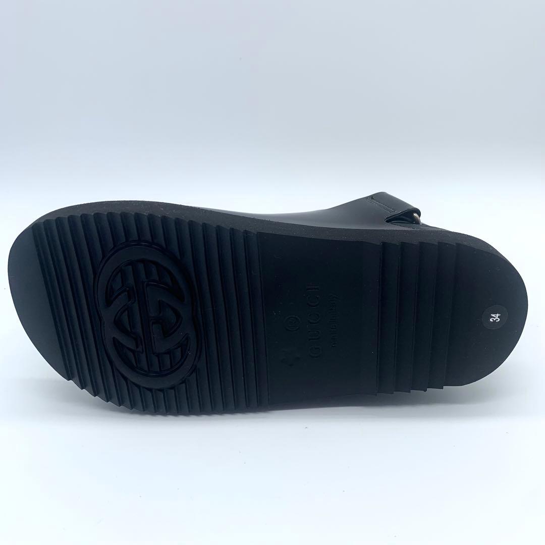 新品未使用 グッチ ラバーサンダル マーモント GG ブラック 箱袋付 22cm