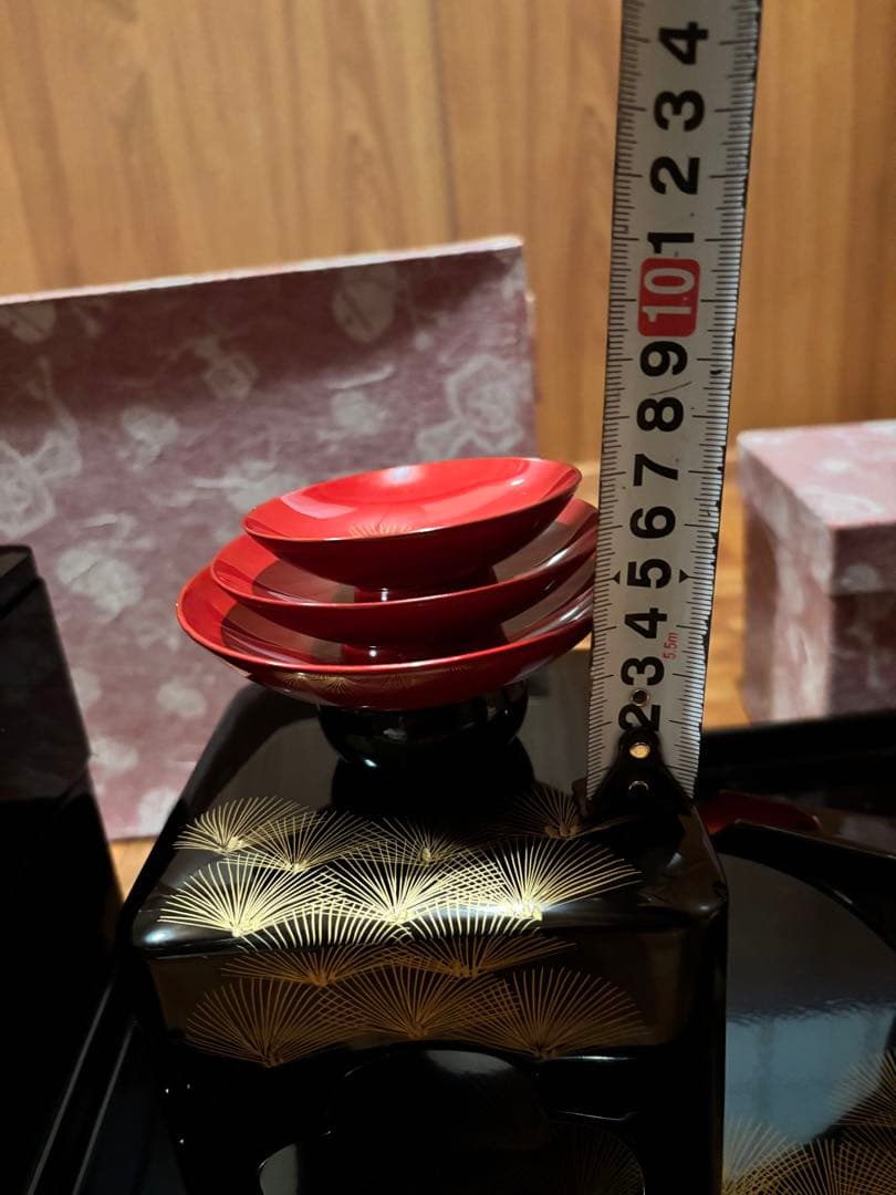 T*o様 会津塗り　漆塗り重箱・茶器セット