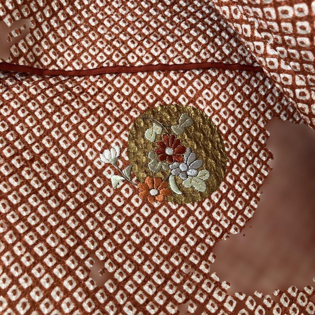 七五三　卒業式　正絹総絞り　着物