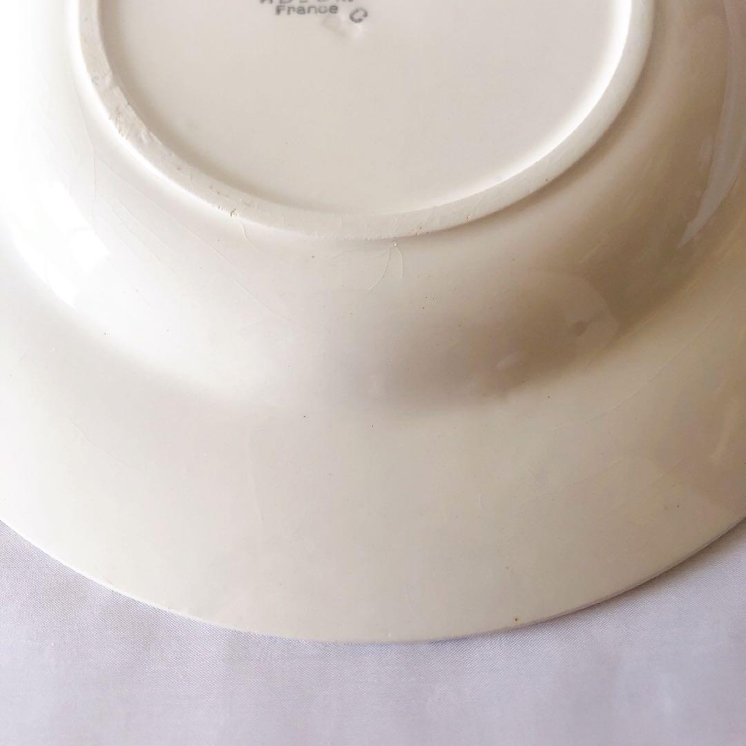 クレイユエモントロー HBCM スーププレート　C フランスアンティーク食器