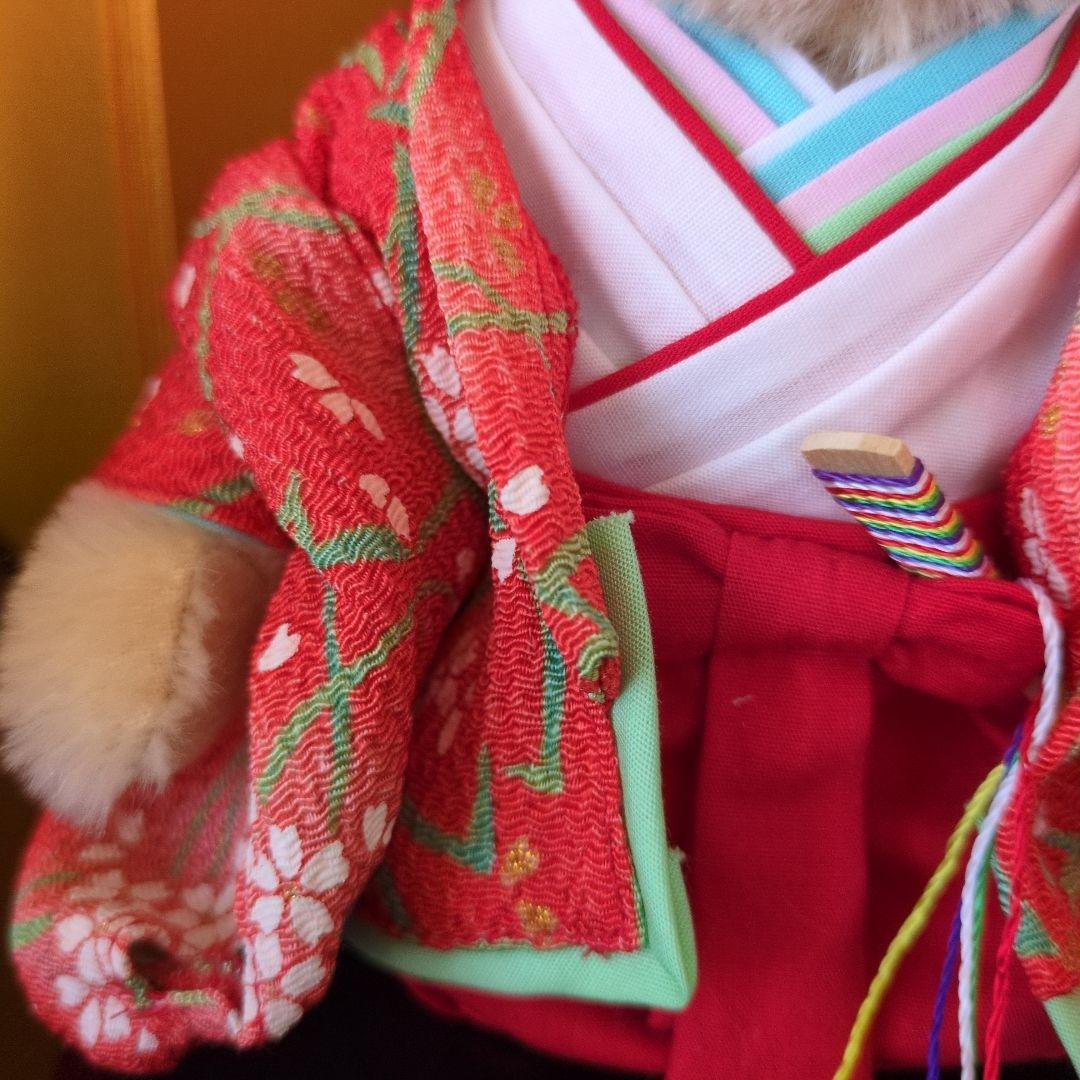 シュタイフひな人形テディベア シリアルナンバー入り 2015