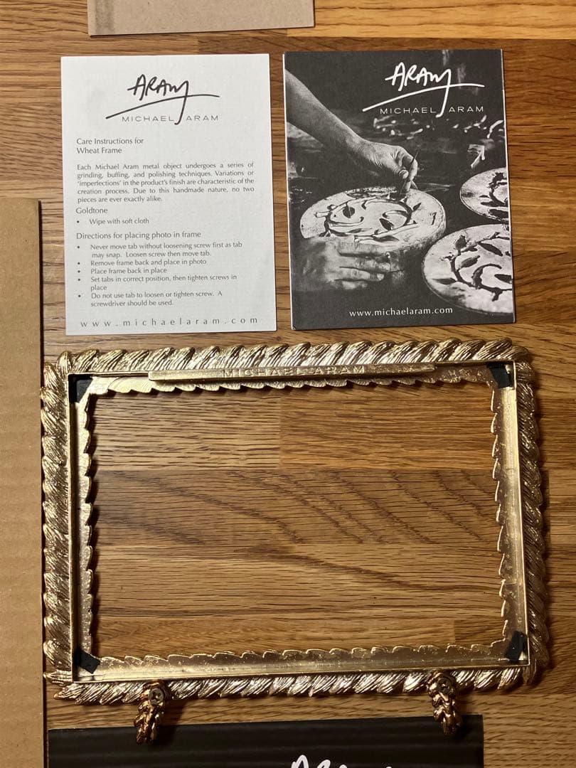 MICHAEL ARAM フォトフレーム ゴールド マイケルアラム 写真たて
