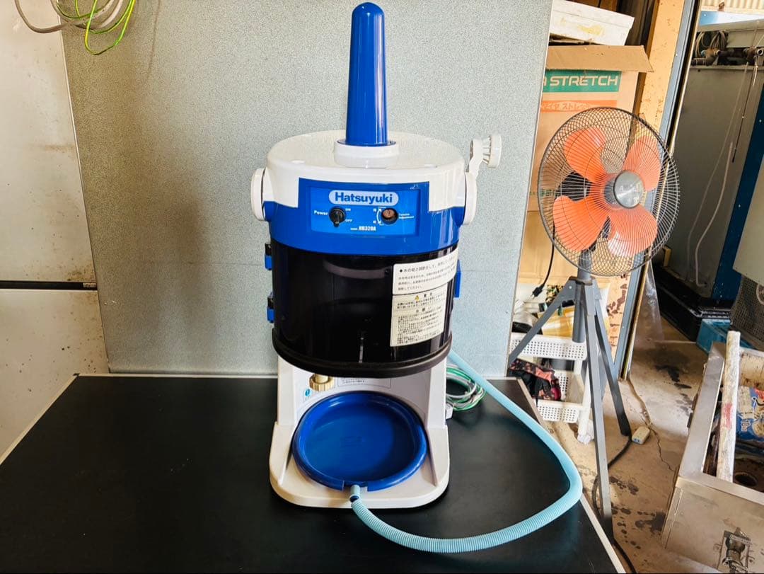 M25★中部★ブロックアイススライサー 初雪 電動かき氷機 卓上 中古品 業務用