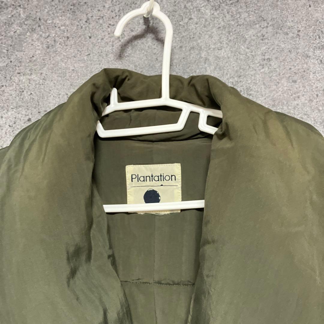 plantation イッセイミヤケ　ヴィンテージ　ダウンコート　カーキ