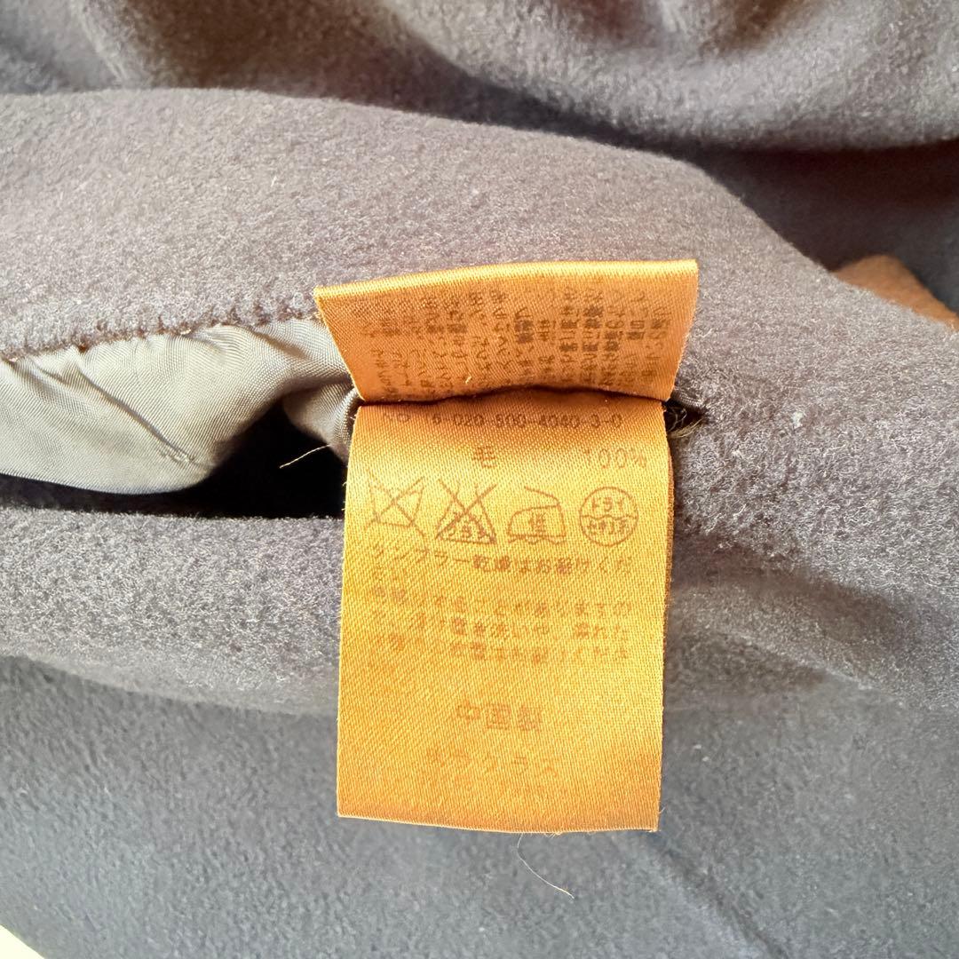 希少✨ドゥーズィエムクラス　ノーカラーリバーコート　ダブルフェイス　ウール