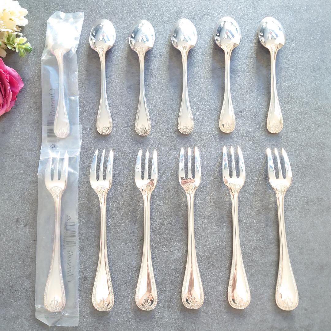 美品 クリストフル マルメゾン ケーキフォークコーヒースプーン 未開封含 12点