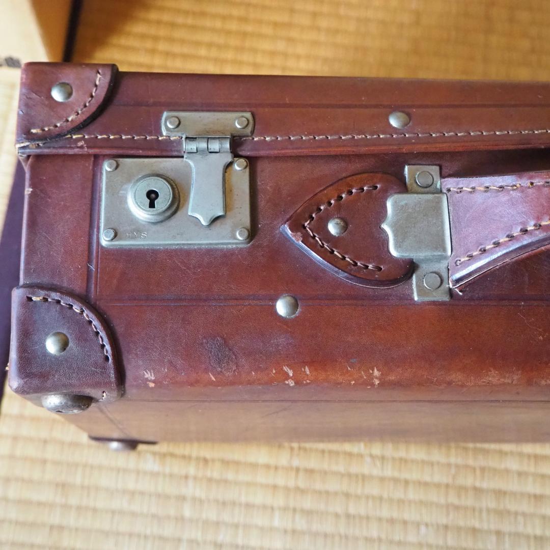 革トランク　昭和レトロ　レザー　皮革　ヴィンテージ