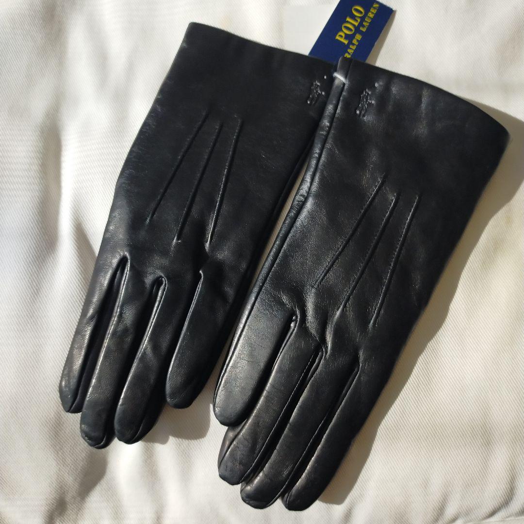 【新品】Polo Ralph Lauren ブラック手袋ラルフローレン