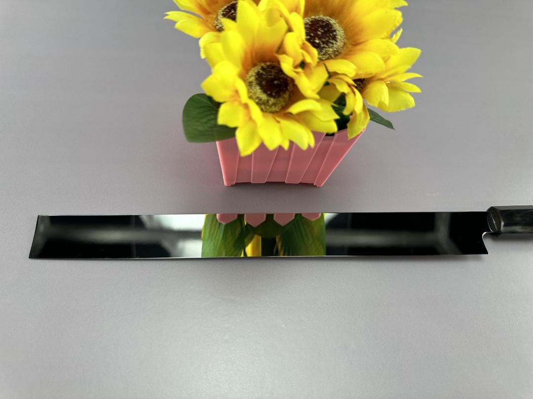 5641期間限定 ウルトラ鏡面仕上げ 蛸引き包丁 タコ引き 尺 黄檀八角柄