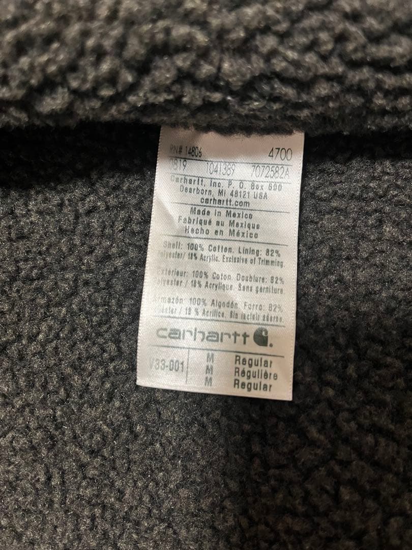 Carhartt カーハート ダックベスト 裏ボア ブラック USA 古着 人気