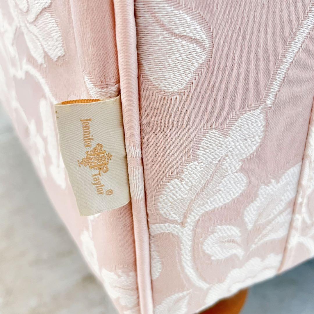 取付無料！ジェニファーテイラー 姫系パステルピンクロココ調花柄2人掛けソファ✨