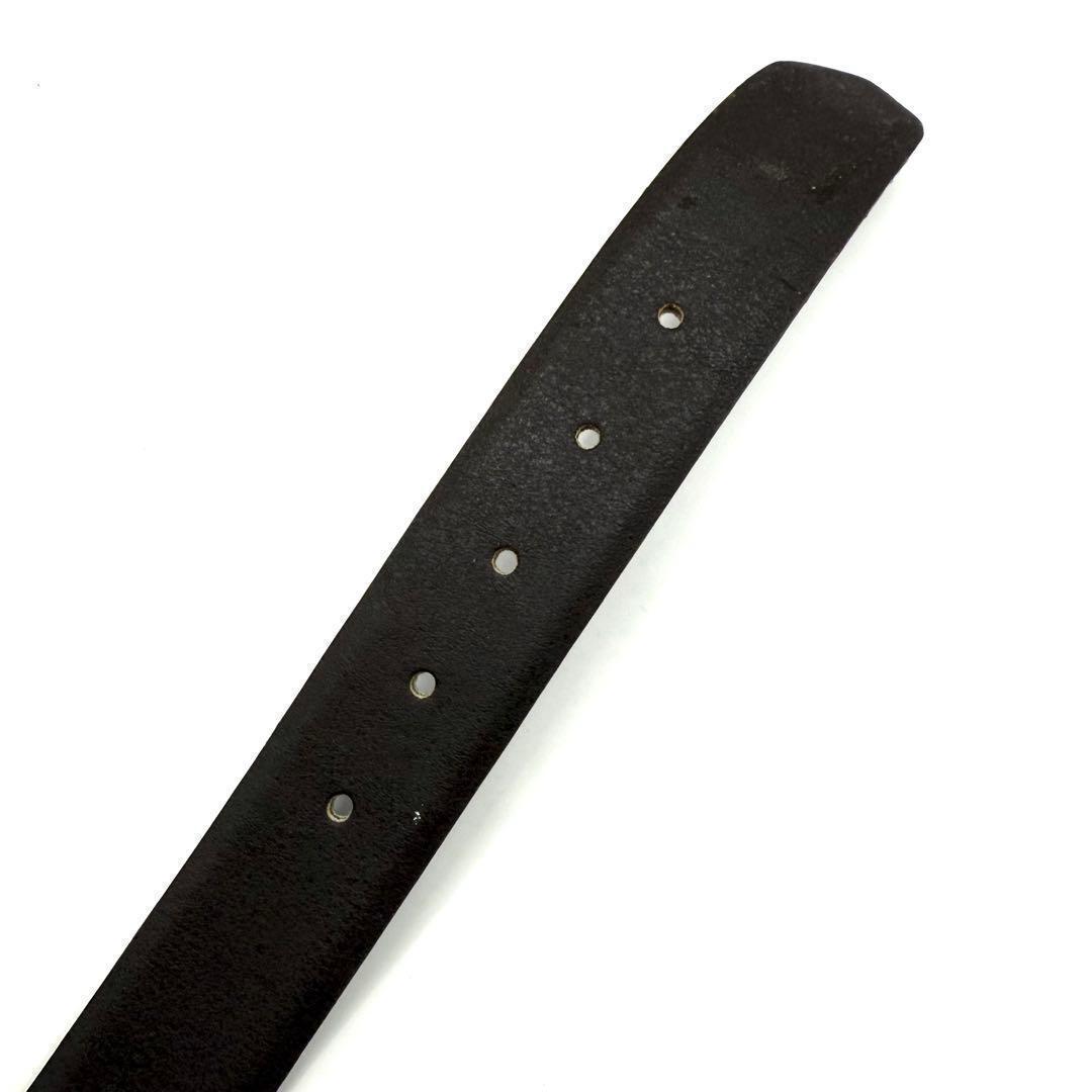【美品✨】フェンディ ベルト ズッカ柄 ゴールド金具 レザー ブラウン