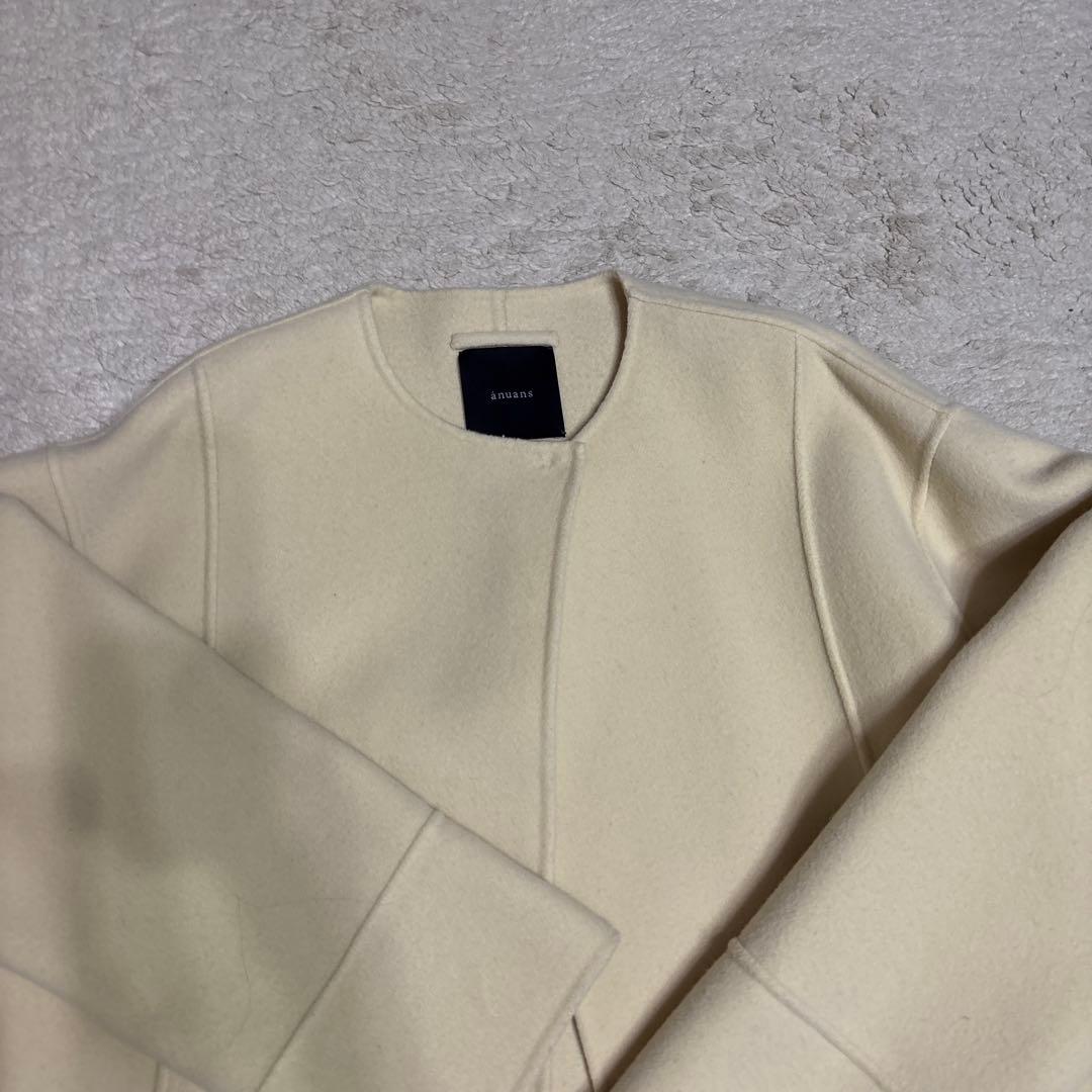 アニュアンスコート2024ベルト、ストールつき