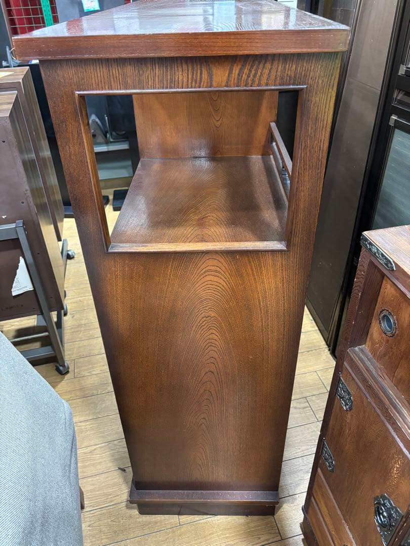 T60 飾り棚 レトロ 和 ガラス扉