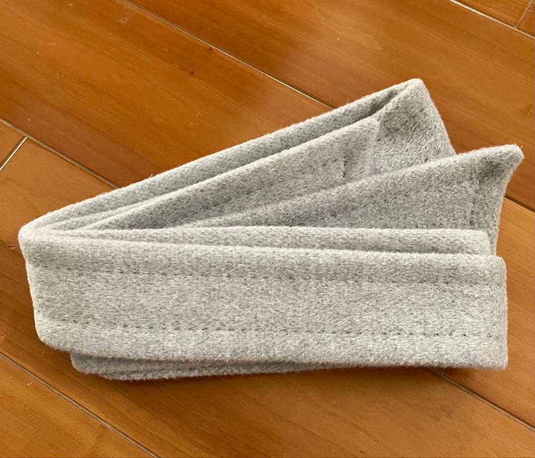 23区 グレー アンゴラ ウール コート ブルーフォックス ファー付き