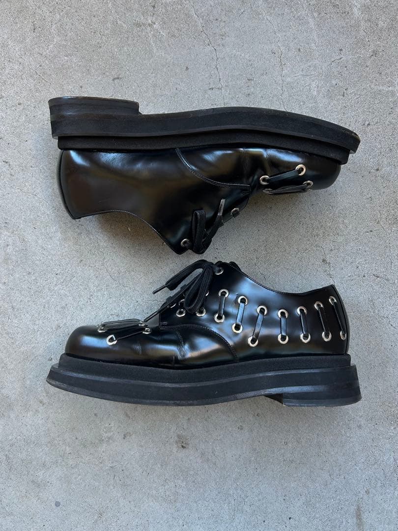 靴 Simone Rocha Heart Toe Derby Black 42