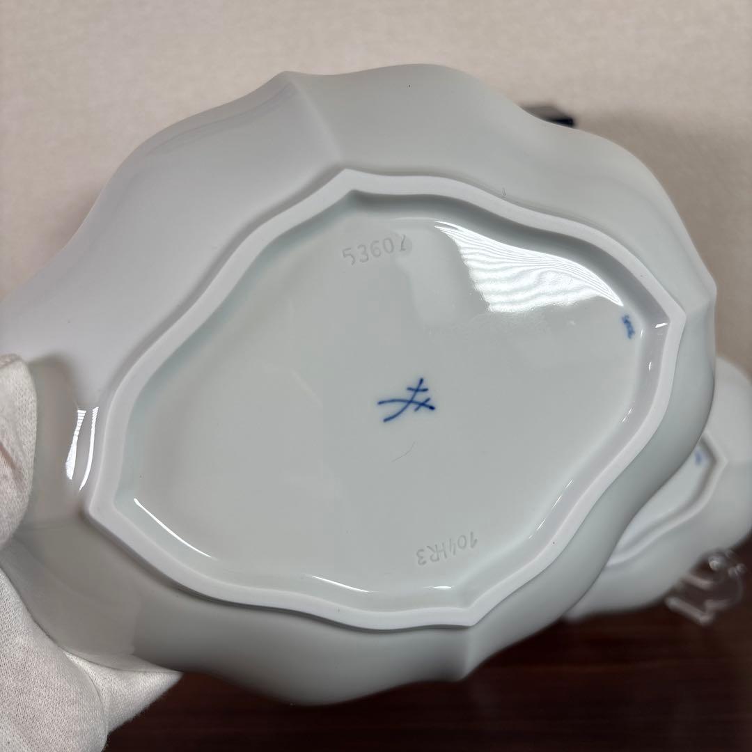 【未使用】マイセン ブルーオニオン ディッシュ 2マイセン 箱付