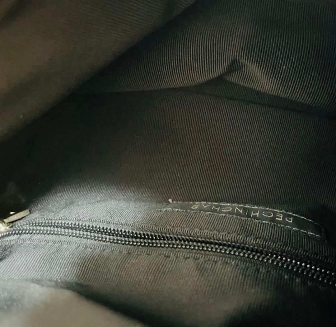 ペシンシャ メタルファスナー ショルダーバッグ ボディバッグ　ナイロン