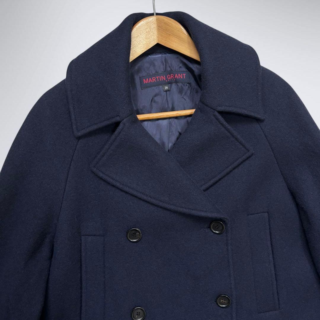 【定価約26万・極美品】MARTIN GRANT ピーコート 34 紺 フランス