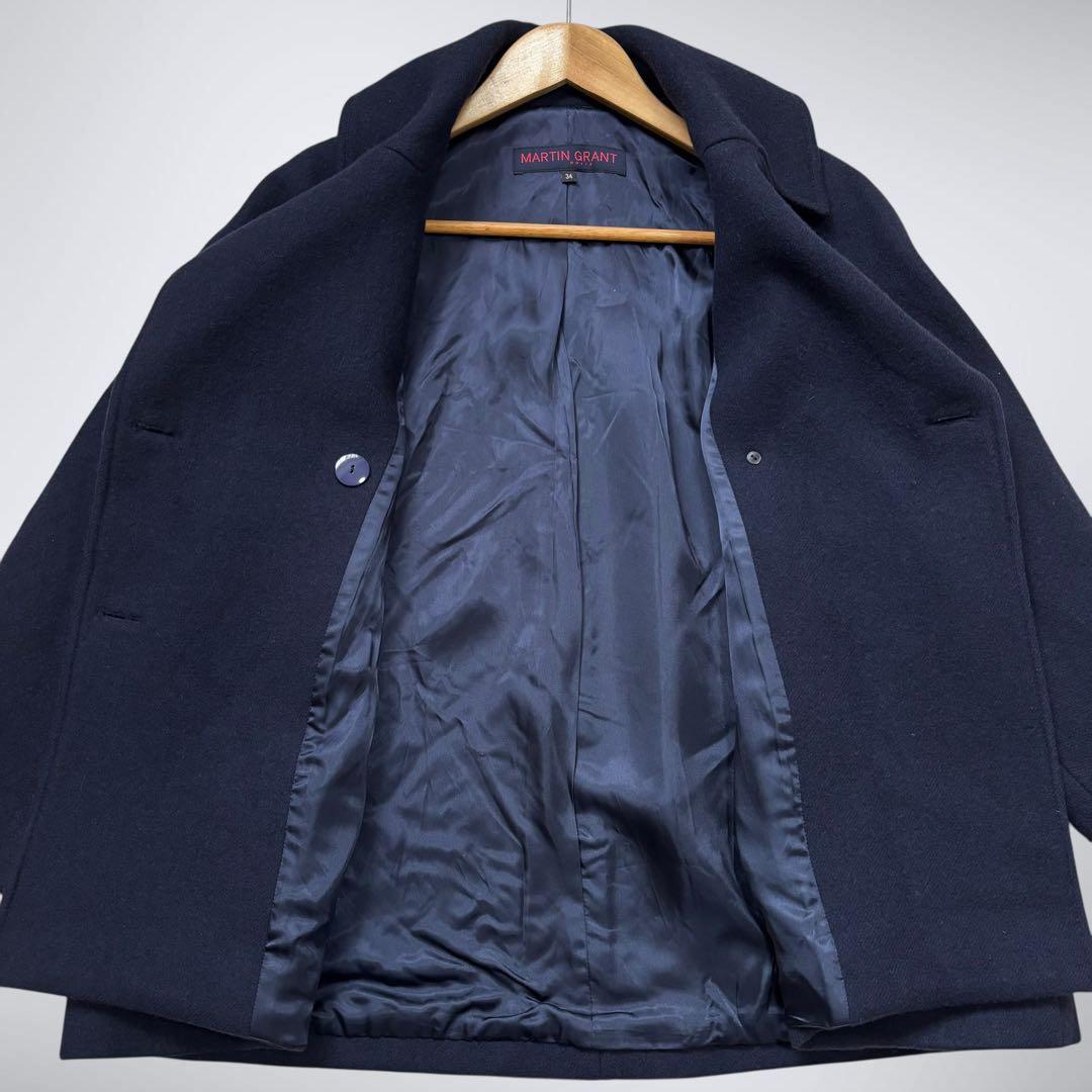 【定価約26万・極美品】MARTIN GRANT ピーコート 34 紺 フランス