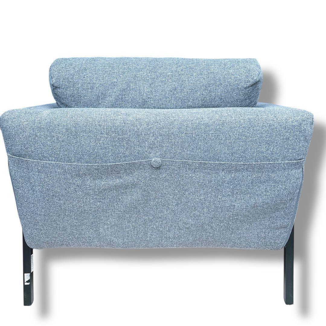 IKEA コアルプ KOARP 1人掛けソファ グレー 背面収納有り