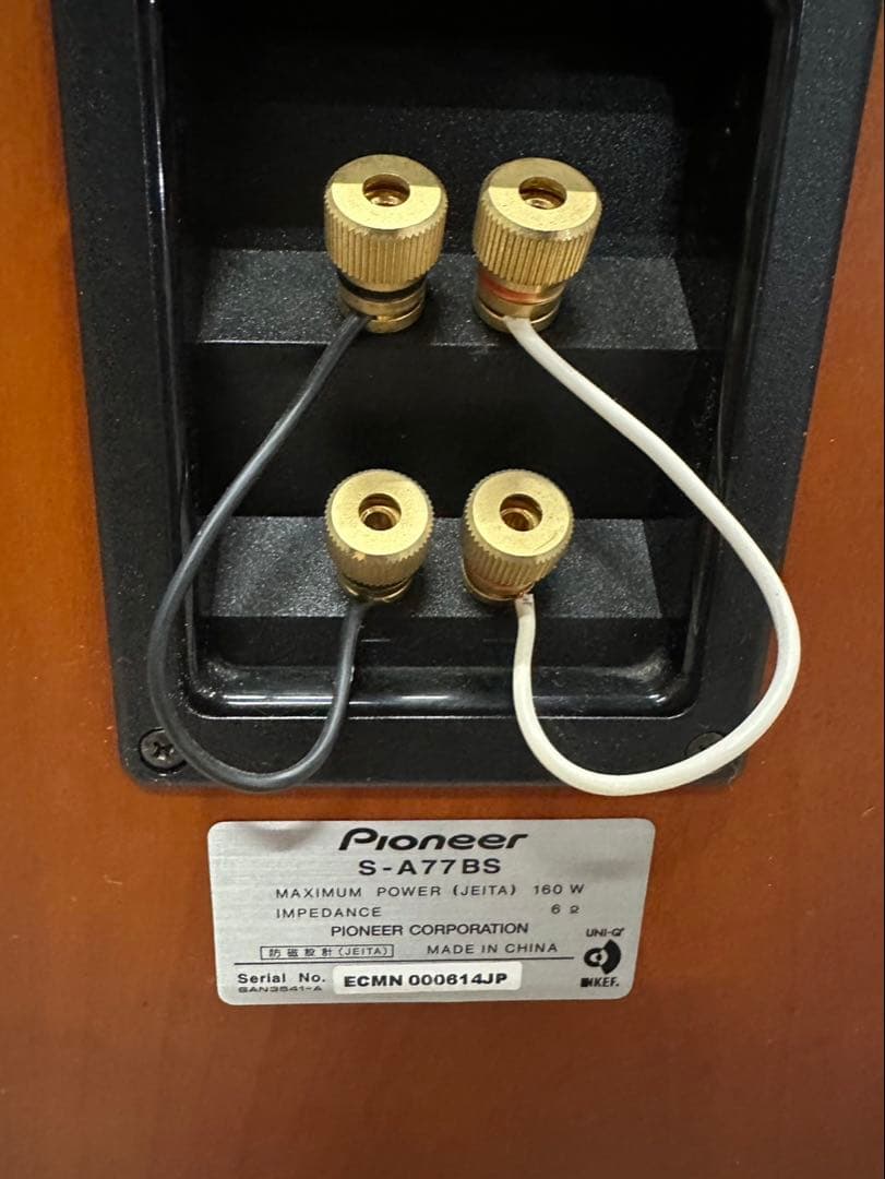 Pioneer S-A77BS スピーカー ペア 6Ω 160W バイワイヤ対応