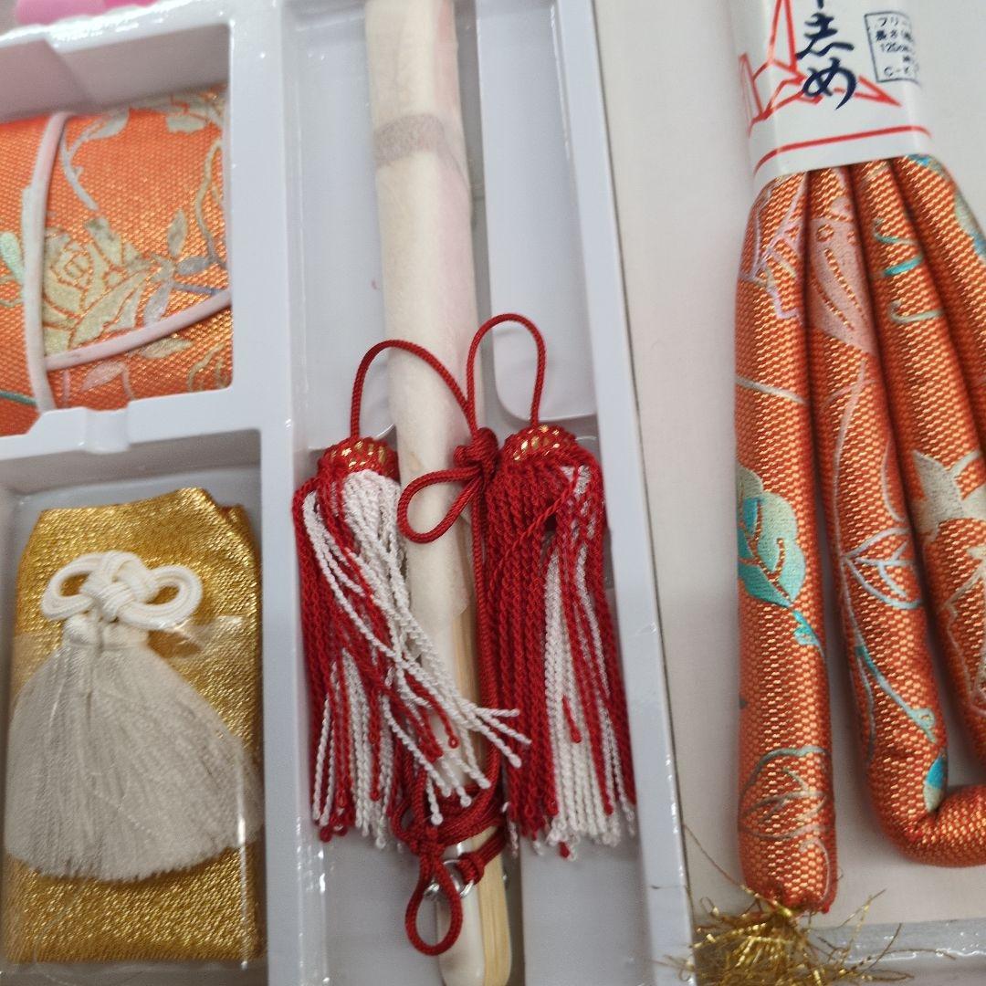 七五三 はこせこセット オレンジ　未使用18センチ　タグ付き　訳あり