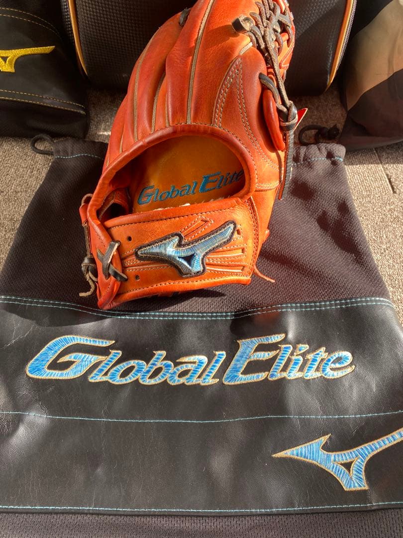 Global Elite 軟式グローブ オレンジ　ダイバーシティロゴ限定品