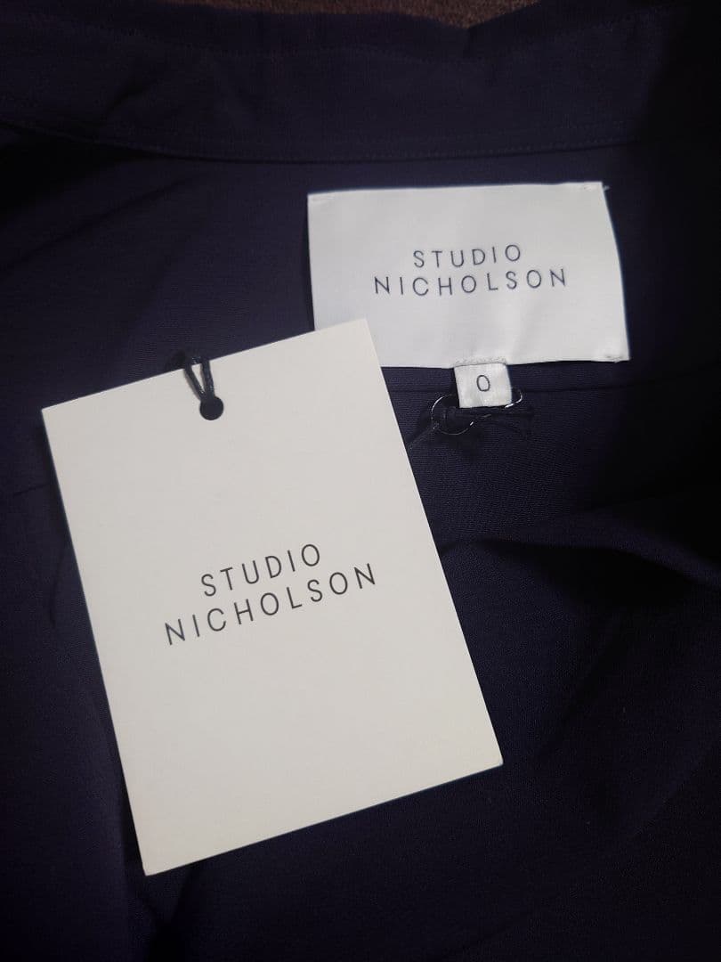 【新品】STUDIO NICHOLSON CATCH SHIRT ネイビー S