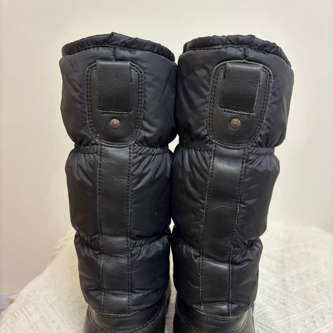 美品HUNTER☆UK4スノーキルトブーツ 黒ハンター23~23.5スノーブーツ