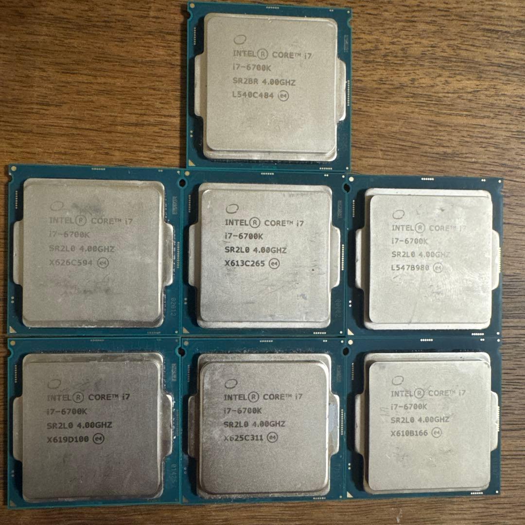 Intel Core i7-6700K CPU 7個セット