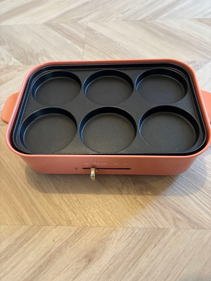 BRUNO ホットプレート ピンク　プレート4枚セット&深鍋