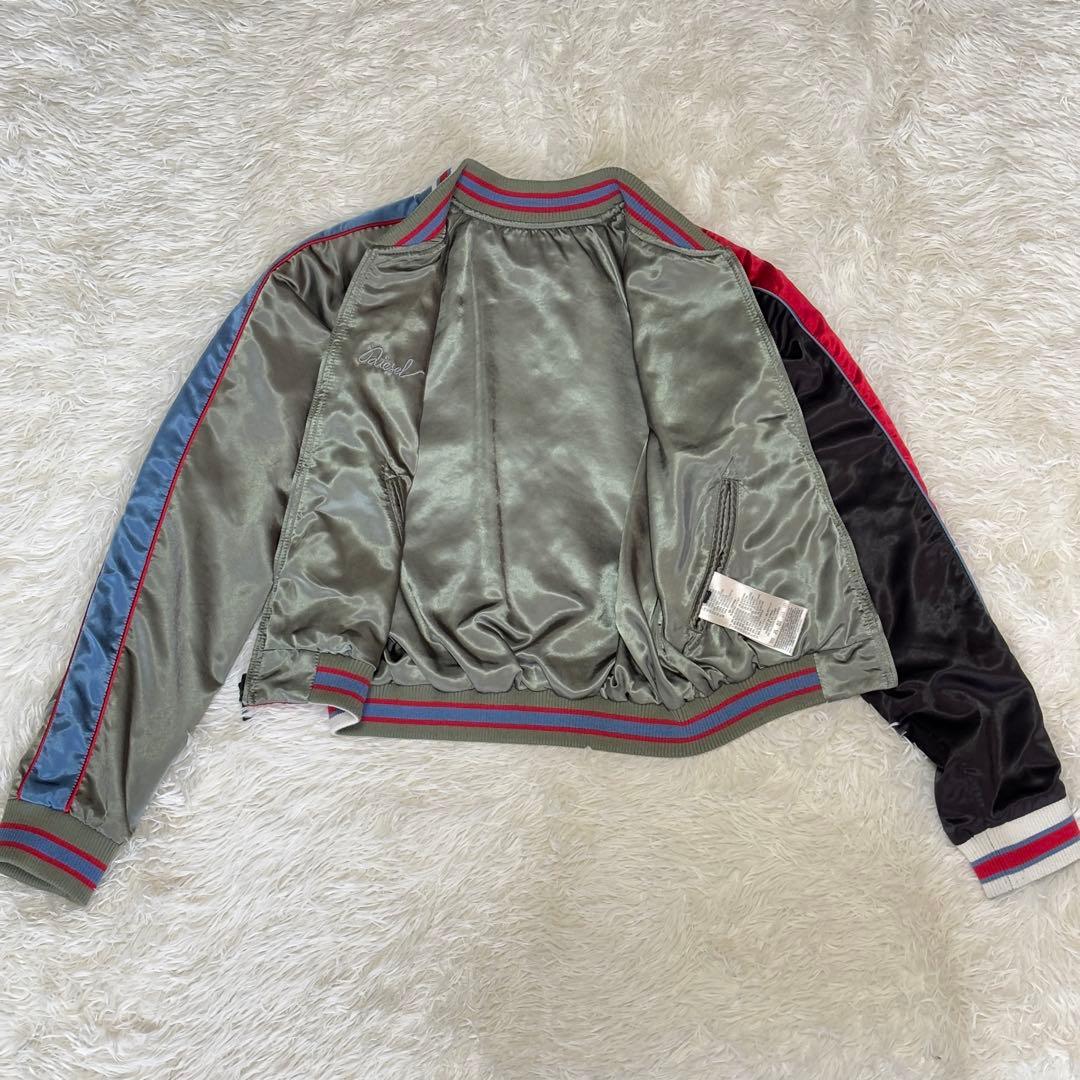 【美品】DIESEL ディーゼル レディース リバーシブル ブルゾン 刺繍